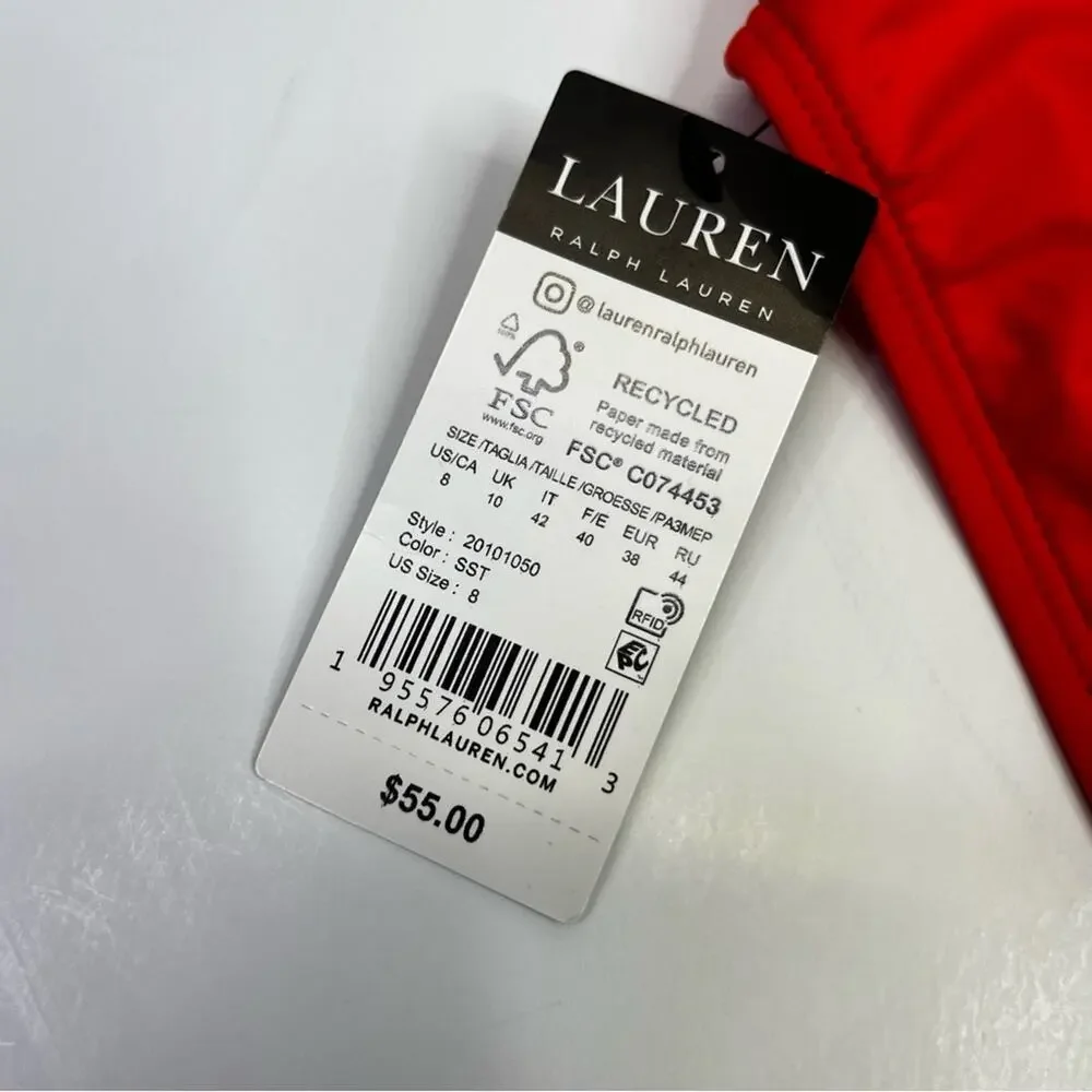 Lauren Ralph Lauren Beach Club Hipster Bikini bottoms sunset orange - 8
